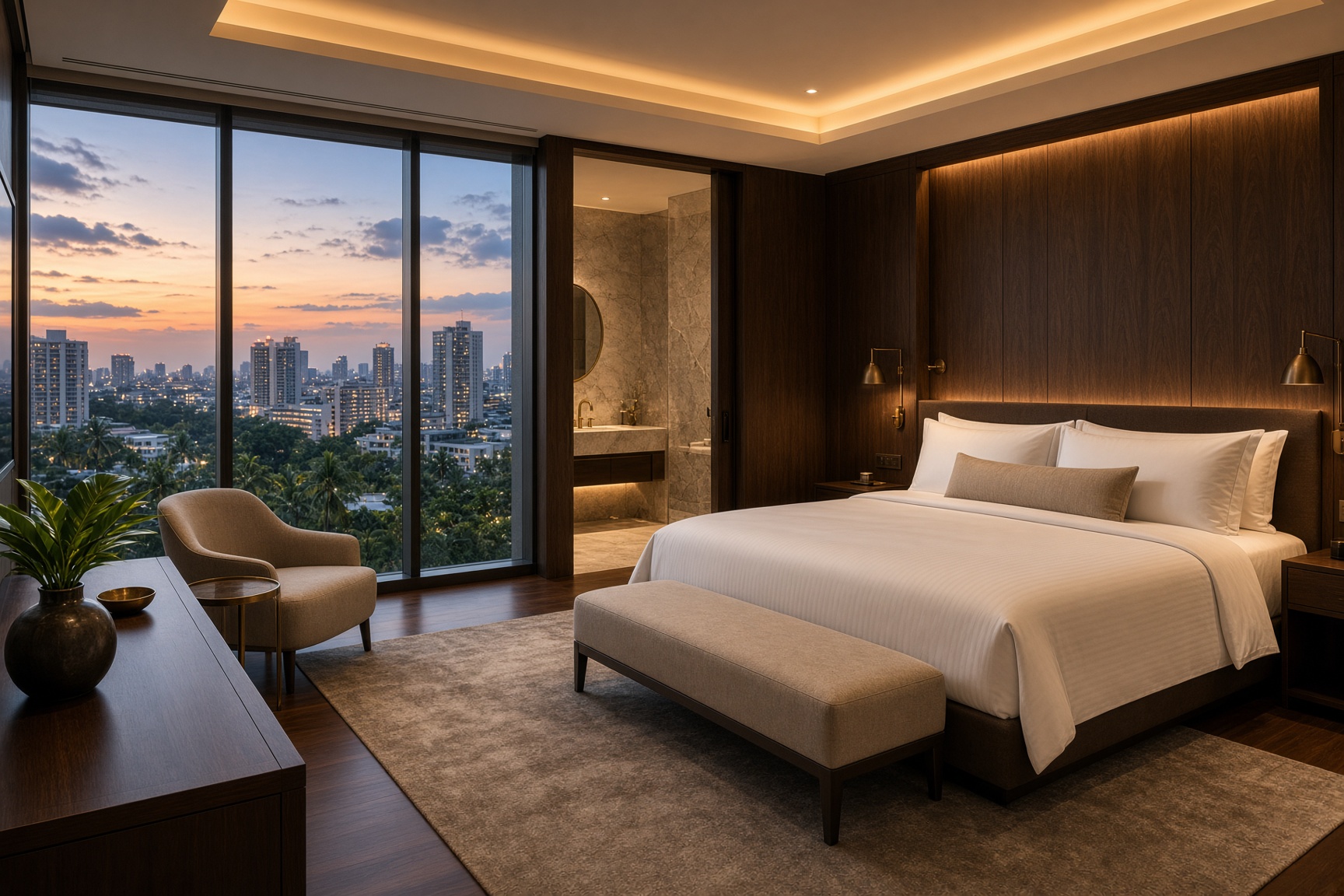 Suite interior of the flagship hotel share